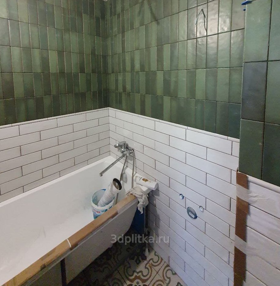Мозаика из битой плитки в ванной (71 фото)