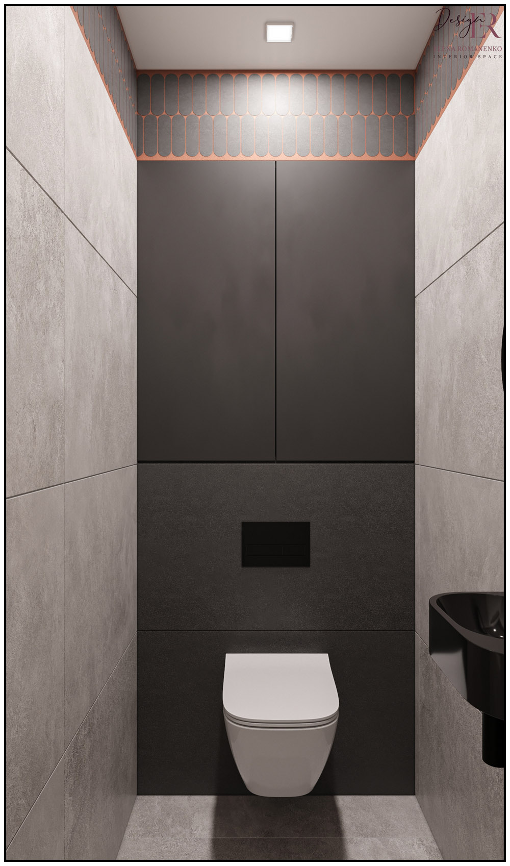 интерьер санузла, дизайнер Елена Романенко