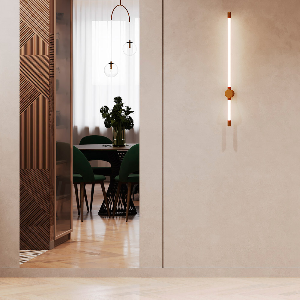 интерьер прихожей, зеркало от пола до потолка