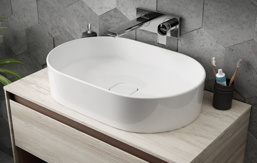 Раковина накладная чаша современная