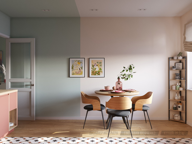 интерьер кухни в стиле бохо